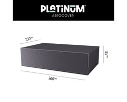 Platinum AeroCover - Tuinsethoes - 260x150xH85cm - Ademend - Waterproof - Hoge kleurechtheid
