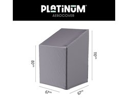 Platinum AeroCover - Tuinstoelhoes - 67x67xH80/110cm - Ademend - Waterproof - Hoge kleurechtheid