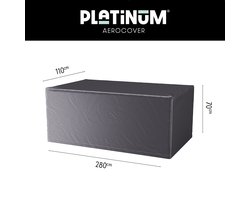 Platinum AeroCover - Tuintafelhoes - 280x110xH70cm - Ademend - Waterproof - Hoge kleurechtheid