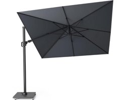 Platinum Challenger T2 Zweefparasol SET 3x3 Antraciet met 90KG VOET OP WIELEN en AFDEKHOES