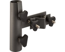 Platinum Sun & Shade – Balkonklem – Verticale ronde reling - Ø3,8cm - Veilige bevestiging - Ruimtebesparend