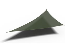 Platinum Sun & Shade - Coolfit - Schaduwdoek – Driehoek - 570x400x400cm – Olijf – 5 jaar garantie - 95% UV protectie – Sterk geweven 285 g/m² - Hoge kleurechtheid