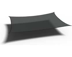 Platinum Sun & Shade - Coolfit - Schaduwdoek – Rechthoek - 500x300cm – Zwart – 5 jaar garantie - 95% UV protectie – Sterk geweven 285 g/m² - Hoge kleurechtheid