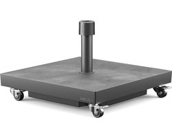Platinum Sun & Shade – Parasolvoet – Ceramica – 40kg – Antraciet keramiek – Zwenkwielen – Vulbaar met zand