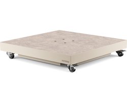 Platinum Sun & Shade - Parasolvoet - Ceramica - 90kg - Sandstone keramiek - Zwenkwielen - Stabiel