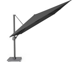 Platinum Sun & Shade – Zweefparasol – Challenger T¹ Premium - 400x300cm – Faded Black – Kantelbaar – 360° Draaibaar – 98% UV protectie