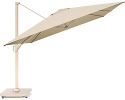 Platinum Sun & Shade – Zweefparasol – Challenger T¹ Premium - 400x300cm – Sandstone - Champagne – Kantelbaar – 360° Draaibaar – 98% UV protectie