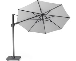 Platinum Sun & Shade – Zweefparasol – Challenger T² - Ø350cm – Wit – Dubbel Kantelbaar – 360° Draaibaar – 96% UV protectie