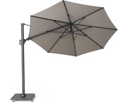 Platinum Sun & Shade – Zweefparasol – Challenger T² Premium - Ø350cm – Manhattan – Dubbel Kantelbaar – 360° Draaibaar – 98% UV protectie