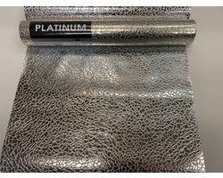 Platinum - vinylbehang - zilver print