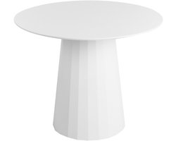 PLATO - Ronde eettafel - Wit - 100 cm - MDF