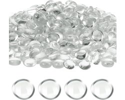 Platte Glazen Knikkers - Decoratieve Stenen - Vaas Vullen - Plat Ontwerp - 1.5cm - Transparant
