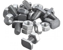 Platte kop bouten en moeren - set van 10 stuks