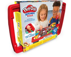 Play-Doh Kitchen Creations Grote Grill Speelset - 40-delig - 10 potjes met accessoires - 454 gram