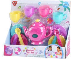 Play theeservies speelgoedset met muziek - 14-delig kinderservies.