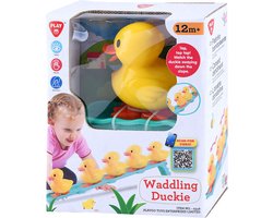 Play waggelende eend speelgoed glijbaan speelset voor peuters.
