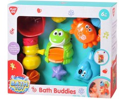 Playgo badspeelgoed zeedieren set voor baby's - kleurrijke badvriendjes.