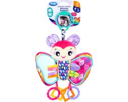 Playgro Activity Friend Blossom Butterfly - Baby Speelgoed - Hangspeeltje - Kinderwagenspeeltje - Rammelaar - Kinderwagenaccessoire - Buggyaccessoire - Educatief Speelgoed - Knuffeldier