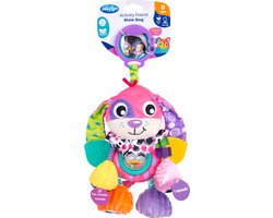 Playgro Activity Friend Dixie Dog - Baby Speelgoed - Hangspeeltje - Kinderwagenspeeltje - Rammelaar - Kinderwagenaccessoire - Buggyaccessoire - Educatief Speelgoed - Knuffeldier