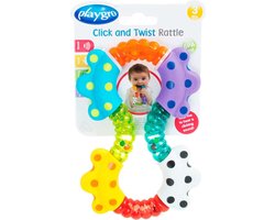 Playgro - Klik & Draai Rammelaar - Rammelaar - Bijtrammelaar - bijtring - Baby speelgoed - bijtspeeltje - Grijpspeelgoed - Speeltje - Baby rammelaar