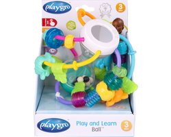 Playgro Speel- en Leerbal - Baby Rammelaar Bal met Spiegeltje en Bijtprofiel - Grijp- en Bijtspeelgoed - Sensorisch Babyspeelgoed - Educatief Speelgoed - Kraamcadeau & Babyshower Cadeau - Van 3 tot 24 Maanden