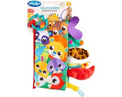Playgro Voelboekje Staarten van de wereld - Activiteitenboekje - Babyboek - Speelgoed Baby - Speelgoed 1 jaar - Baby Speelgoed