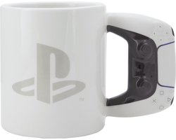 PlayStation Gevormde Keramische Koffiemok – Officieel Gelicentieerde PS5 Nieuwigheidscadeaus, Met Handvat in Controller‑vorm 480 ml (16 fl oz) – Paladone