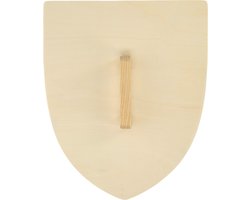 Playwood houten schild ridder speelgoed met handvat voor kinderen.