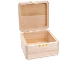Playwood houten sieradenkistje knutselset - versier je eigen kistje.