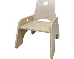 Playwood kinderstoel van berken multiplex gelakt- Peuterstoeltjes Kleuterstoeltje hout - stoeltjes voor kinderen