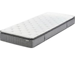 PLEASANT - Pocketveringmatras hard - Wit - 90 x 200 cm - Traagschuim