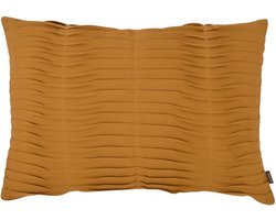 Pleated Mustard Gold Kussen | 40 X 60 | Sierkussen Voor Woonkamer Of Slaapkamer