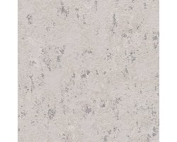 Pleister-look behang Profhome 393873-GU vliesbehang gestructureerd met structuur en metalen accenten grijs beige zilver 5,33 m2