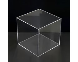 Plexiglas kubus / box | 15x15x15cm | Met afneembare deksel