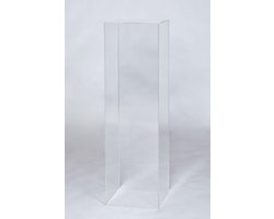 Plexiglas sokkel zuil, 25 x 25 x 100 cm (lxbxh)