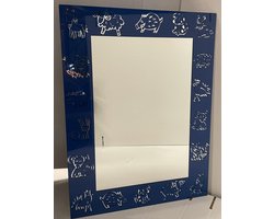 Plieger 60x45cm - Zeefdruk met blauwe dieren