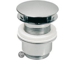 Plieger Afvoerplug Wastafel – Clickwaste Afvoerplug 5/4” – Afvoerplug Chroom – Zonder Overloop