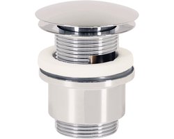 Plieger Afvoerplug Wastafel – Clickwaste Afvoerplug 5/4” – Clickclack – Met Overloop – Chroom