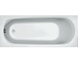 Plieger Basic solobad 170x70cm 37cm diep acryl met poten wit