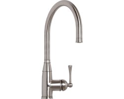 Plieger Claire Keukenkraan – Kraan Geborsteld Chroom – Enkele Hendel – Kraan Ronde Draaibare Uitloop