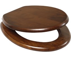 Plieger Classic wc-bril - Massief hout - Noten