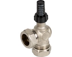 Plieger Como drukverschilregelaar - 22mm knel - Chroom