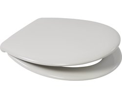 Plieger Compact/Basic Softclose Toiletbril - Universele vorm WC Bril - Thermoplast - Wit - Met deksel - Verstelbare Bevestiging