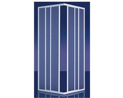 Plieger Economy douchecabine hoekinstap 90x90x185cm aluminium profiel