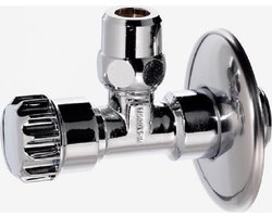 "Plieger Hoekstopkraan knel 3/8"" x 10 mm - Chroom"