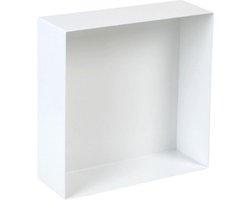 Plieger Inbox - Inbouwnis - Opbouwnis - RVS - 30 x 30 x 10 cm - Wit