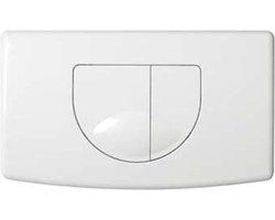 Plieger Main Bedieningspaneel – Bedieningspaneel Toilet – 2 knoppen – Bedieningspaneel Wit