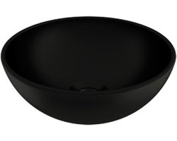 Plieger Mini Round waskom - 26x26x12cm - mat zwart
