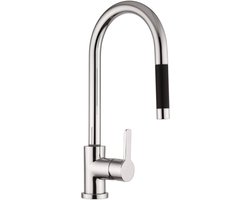 Plieger New Road Keukenkraan - met uittrekbare Handdouche - draaibare Uitloop - Chroom