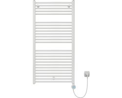 Plieger Palermo Nexus Pack Elektrische Designradiator – Handdoekradiator – Complete set – 117.5 cm x 60 cm – 600 Watt – Wit